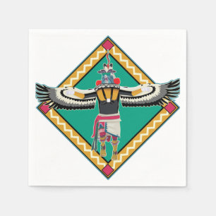 Serviette En Papier Kachina Danseuse