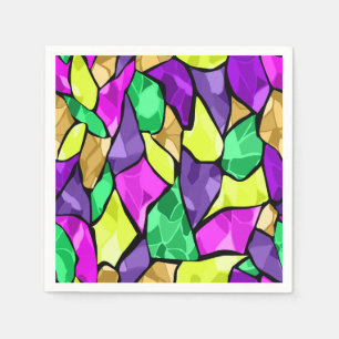 Serviette En Papier Kaléidoscope en mosaïque sans joint abstrait moder