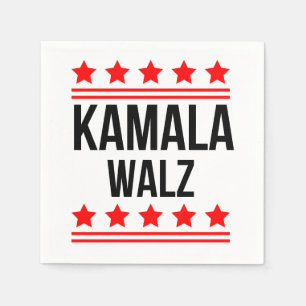 Serviette En Papier Kamala Harris Et Tim Walz 2024