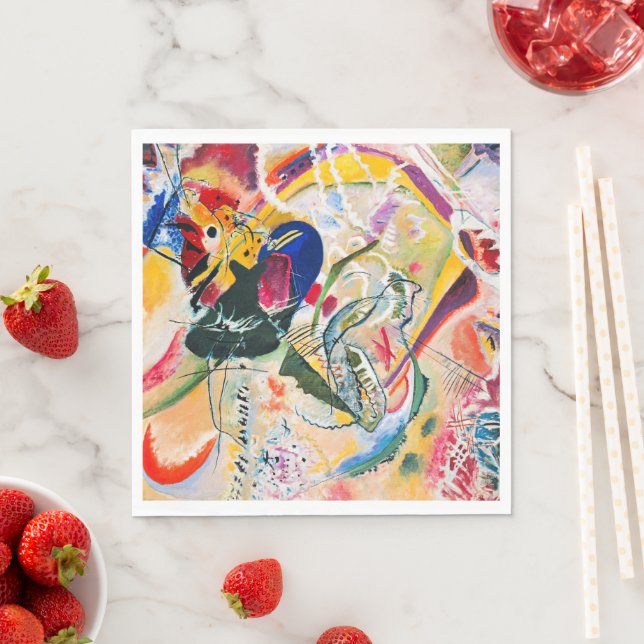 Serviette En Papier Kandinsky - Improvisation 35, (En situation)