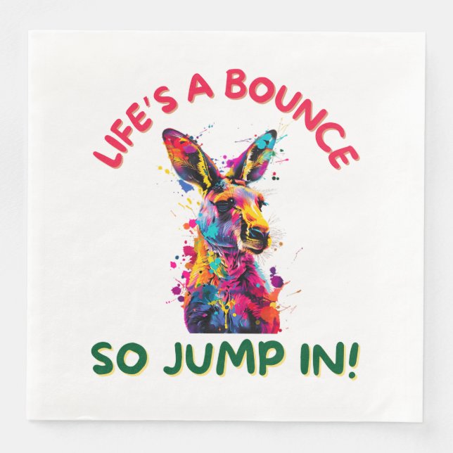 Serviette En Papier Kangaroo (Devant)