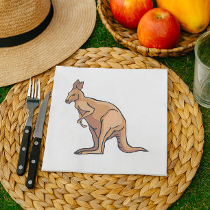 Serviette En Papier Kangaroo Australian Wildlife Napkins
