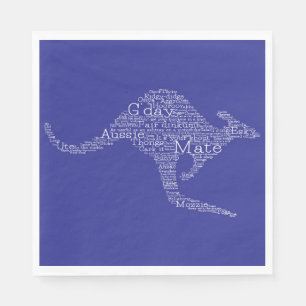 Serviette En Papier Kangourou en argot australien