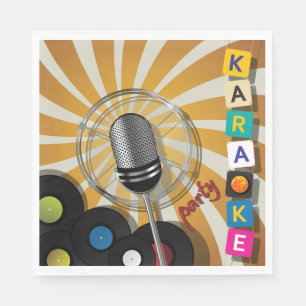 Serviette En Papier Karaoke Party chanter des serviettes
