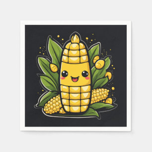 Serviette En Papier Kawaii Corn été