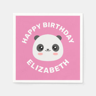 Serviette En Papier Kawaii Panda