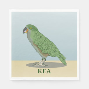 Serviette En Papier Kea New Zealand Bird