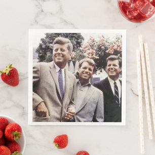 Serviette En Papier Kennedy Brothers, président John, Robert & Ted