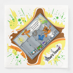 Serviette En Papier Keto Kitty Dîner d'humour situationnel absurde
