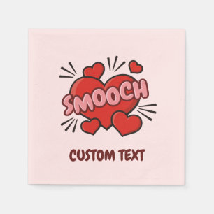 Serviette En Papier Kissing Comic Sound Effect
