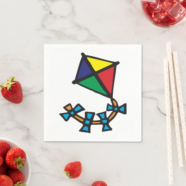 Serviette En Papier Kite coloré (Créateur téléchargé)