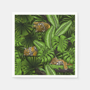 Serviette En Papier Kittés de la jungle
