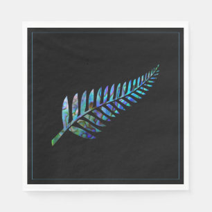SERVIETTE EN PAPIER KIWI NOUVELLE-ZÉLANDE PAUA FERN NAPKIN