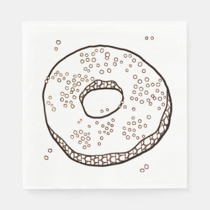 Serviette En Papier KNIT DONUT Papier de déjeuner standard serviettes