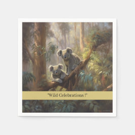 Serviette En Papier Koala Forest Dreams, coutume