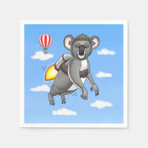 Serviette En Papier Koala Fusée