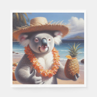Serviette En Papier Koala Luau