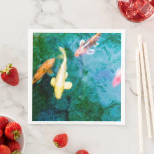 Serviette En Papier Koi Fish