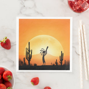 Serviette En Papier Kokopelli, Inde du sud-ouest