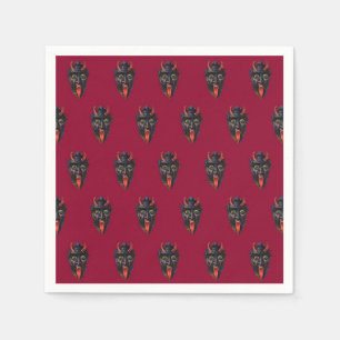 Serviette En Papier Krampus Cocktail Napkin