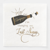 Kundenspezifisch "Pop the champagne" Hochzeit