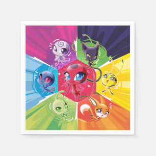 Serviette En Papier Kwamis coloré