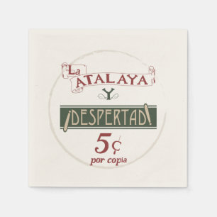Serviette En Papier La Atalaya Despertad 5 cents