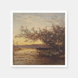 Serviette En Papier La Camargue, Coucher De Soleil - Félix Ziem