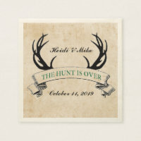 "La chasse est terminée" Rustique personnalisé mar