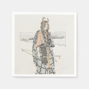 Serviette En Papier La Chasse (par Ann Macbeth)