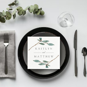 Serviette En Papier La collection de Mariages de liss botaniques