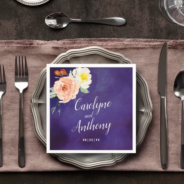 Serviette En Papier La Collection Mariage Romance In Bloom (Créateur téléchargé)