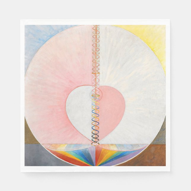 Serviette En Papier La colombe par Hilma af Klint (Devant)