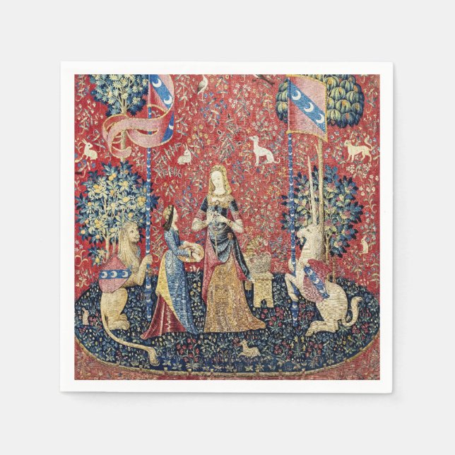 Serviette En Papier La Dame et la licorne, Odeur (Devant)