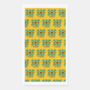 Serviette En Papier La déesse d'Oshun Tournesols