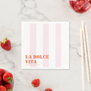 Serviette En Papier La dolce vita douche de mariée