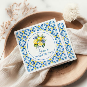 Serviette En Papier La Dolce Vita Fête de Mariage au Citron