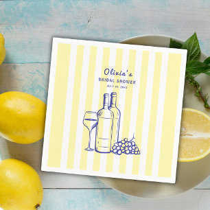 Serviette En Papier La Dolce Vita Italienne Citron Fête des mariées