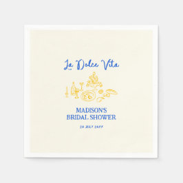 Serviette En Papier La Dolce Vita Mariage Fait Main Shower