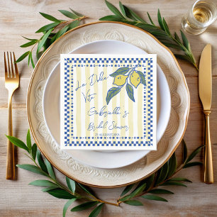 Serviette En Papier La Dolce Vita rayures dessinées à la main douche d