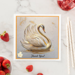 Serviette En Papier "La douce voie du cygne"