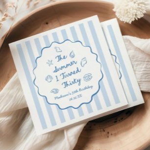 Serviette En Papier La fête d'anniversaire de mes 30 ans l'été où j'ai