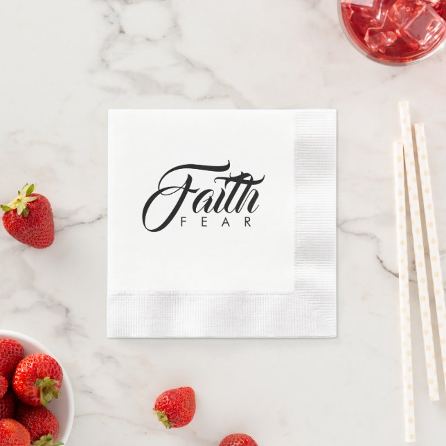 Serviette En Papier La foi au-dessus de la peur (En situation)