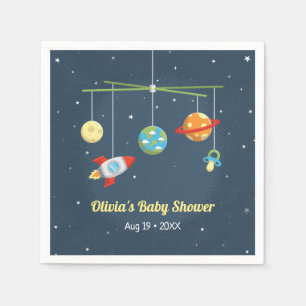 Serviette En Papier La huche d'espace extra-atmosphérique joue des
