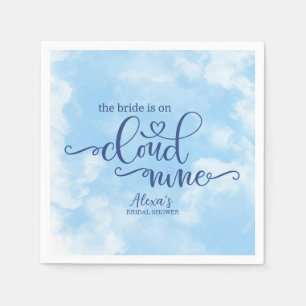 Serviette En Papier La mariée est sur le papier Cloud 9