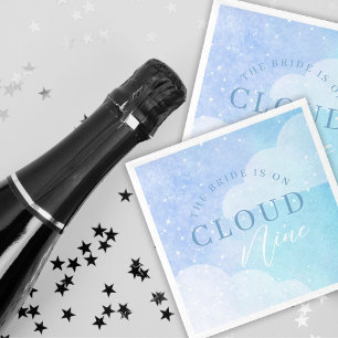 Serviette En Papier La mariée est sur un nuage Bridal Shower