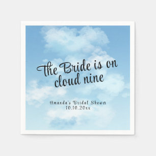 Serviette En Papier La mariée est sur un nuage Bridal Shower