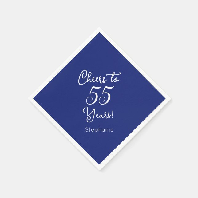 Serviette En Papier La Marine bleue salue à 55 ans 55e anniversaire (Coin)