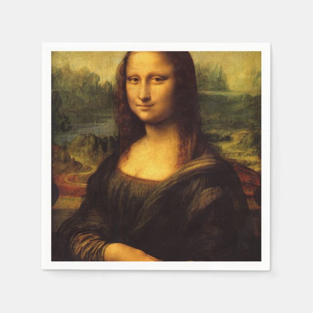 Serviette En Papier La Mona Lisa (Devant)