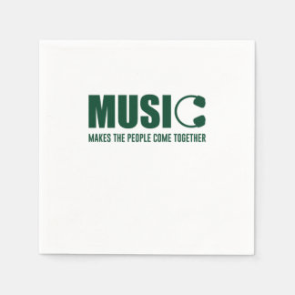 Serviette En Papier La Musique Rassemble Les Gens